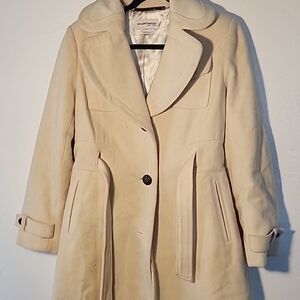 Hilary Radley Cream Trench Coat